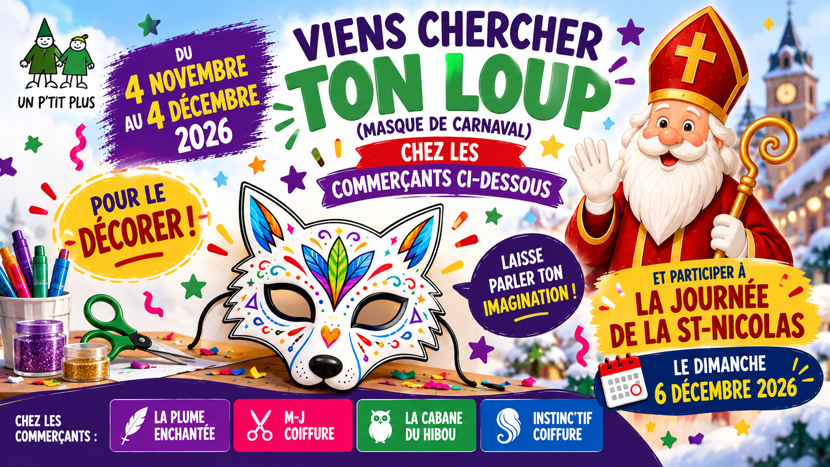 Viens chercher ton loup pour la Saint-Nicolas 2026 !